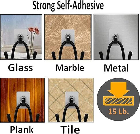 Pmsanzay 3 Pack Universal Self-Adhesive Game Controller Wall Mount Storage Organizer Stand Holder Hanger for Xbox One PS4 Switch Pro Controller,Headphone,Cables,etc - No Drilling, , Stick on in Saudi Arabia