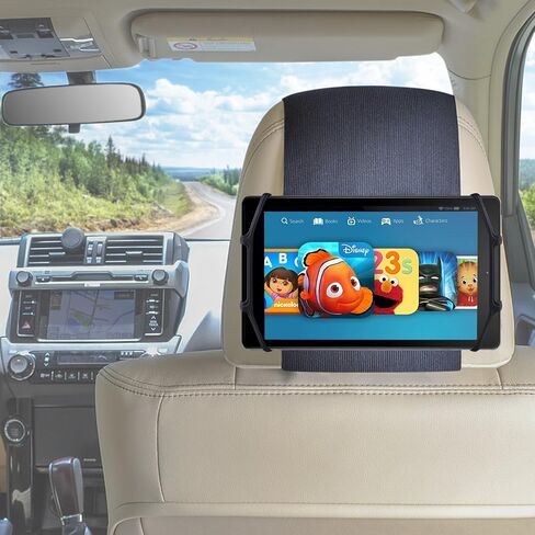 WANPOOL Car Headrest Holder Car Headrest Mount Silicon Holder for 7-10 Inch Fire Tablets in Kuwait