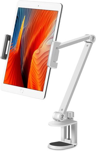 Viozon Tablet Stand Holder Mount, Rotate 360 Degrees of Flexible, Height and Angle Adjustable, High-Grade Aluminium Alloy Long Arm Compatible with 4.5-13 Mobile Phone and Tablet (AP-7LCB2) in Kuwait