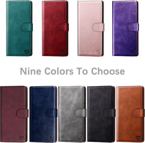 SUANPOT for Samsung Galaxy A42 5G with RFID Blocking Leather Wallet case Credit Card Holder Flip Folio Book Phone case Shockproof Cover Women Men for Samsung A42 case Wallet (Black) in Kuwait