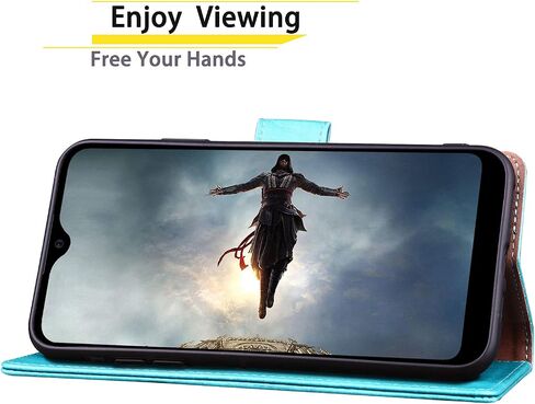 SUANPOT for Samsung Galaxy A42 5G with RFID Blocking Leather Wallet case Credit Card Holder Flip Folio Book Phone case Shockproof Cover Women Men for Samsung A42 case Wallet (Black) in Kuwait