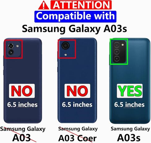 Warsia for Samsung Galaxy A03S Case, Galaxy A03S Case with Screen Protector [Military Grade Drop Tested] Heavy-Duty Tough Rugged Shockproof Protective Case for Samsung A03S, Black in Saudi Arabia