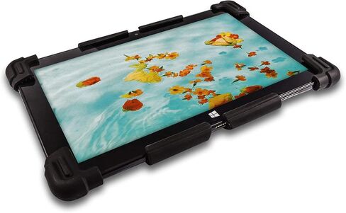 حافظة جل سيليكون للكمبيوتر اللوحي العالمي مقاس 10 بوصة إلى 12.5 بوصة - مناسبة لأجهزة الكمبيوتر اللوحية مقاس 10 بوصة و10.1 بوصة و10.6 بوصة و11.1 بوصة و11.6 بوصة و12 بوصة (أسود) in Kuwait