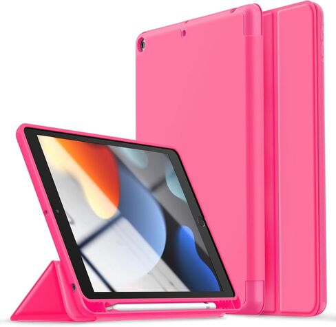 حافظة Gahwa iPad 10.2 بوصة الجيل التاسع 2021/ iPad الجيل الثامن 2020/ iPad الجيل السابع 2019، حافظة ذكية Filio واقية لكامل الجسم مع ميزة الاستيقاظ/النوم (أبيض) in Kuwait