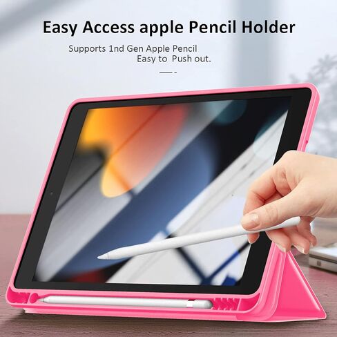 حافظة Gahwa iPad 10.2 بوصة الجيل التاسع 2021/ iPad الجيل الثامن 2020/ iPad الجيل السابع 2019، حافظة ذكية Filio واقية لكامل الجسم مع ميزة الاستيقاظ/النوم (أبيض) in Kuwait