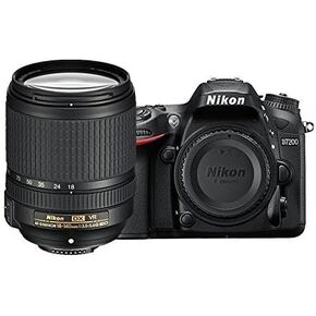 كاميرا نيكون D7200 رقمية ذات عدسة أحادية عاكسة بدقة 24.2 ميجابكسل بصيغة DX مع عدسة VR مقاس 18-140 مم (أسود) (متجددة) in Kuwait