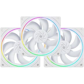 Thermalright TL-S12W وحدة المعالجة المركزية مروحة تبريد PWM، تأثير ضوء الفتحة الدقيقة، مروحة كمبيوتر موصل PWM 4pin مع فتحة ARGB، مروحة تبريد الكمبيوتر بسرعة 1500 دورة في الدقيقة (120 مم، 3 مراوح) in Kuwait