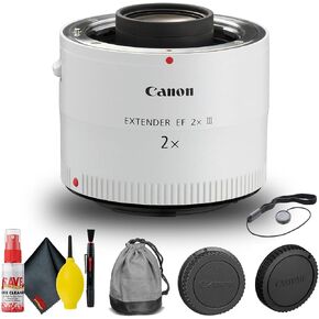 موسع Canon EF 2X III (4410B002) + حافظة الغطاء + مجموعة التنظيف + المزيد (متجدد) in Kuwait