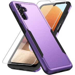 for Galaxy A13 5G Case, Samsung Case with Screen Protector,Heavy-Duty Tough Rugged Shockproof Protective Phone, Black in Kuwait