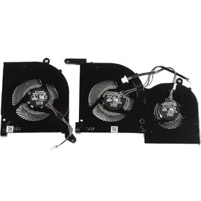 مروحة تبريد وحدة المعالجة المركزية + وحدة معالجة الرسومات لـ MSI GS66 WS66 Stealth 10SD 10SE 10SF 10SFS 10SGS,10UG 10UH 10UE MS-16V1 MS-16V2 MS-16V3 P/N: BS5005HS-U4Q BS5005HS-U4J DC5V 1.0A Fan in Kuwait