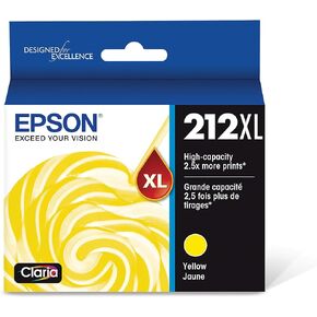 Epson T212 Claria -Ink High Capacity Yellow -Cartridge (T212XL420-S) for Select Expression and Workforce Printers & T212 Claria -Ink High Capacity Cyan -Cartridge in Saudi Arabia
