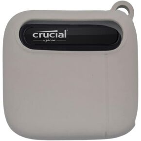 غطاء حماية من السيليكون لجهاز Crucial X6 Portable SSD/USB-C CT4000X6SSD9 - رمادي in Saudi Arabia