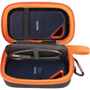 Mchoi Hard Carrying Case Fits for 2 Pack SanDisk Extreme Portable External SSD 500GB/1TB/2TB, EVA Portable Storage Case Shockproof, Case Only in Saudi Arabia