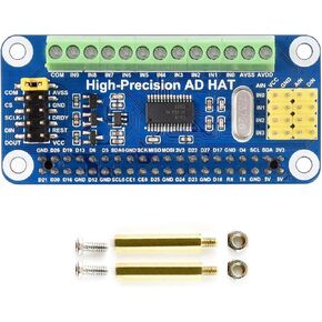 Waveshare High-Precision AD HAT for Raspberry Pi with ADS1263 10-Ch 32-Bit ADC Compatible with Raspberry Pi Series and Jetson Nano in Saudi Arabia