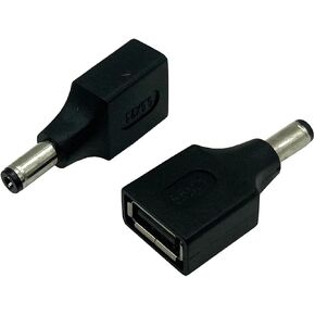Dafensoy USB to DC Power Adapter, USB 2.0 A Female to DC 5.5 x 2.1mm Male Power Adapter 2-Pack, Used for Charging Electronic Devices with DC or USB Ports (USB F/5.5 x 2.1) in Saudi Arabia