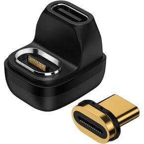 Minopara Magnetic USB C Adapter (U-Shape, 2 Packs), 40Gbps USB4.0 Type C Connector Compatible with Thunderbolt3, 100W 8K@60Hz 4K@144Hz Video Output, Compatible for MacBook Pro Air and Type C Device in Saudi Arabia