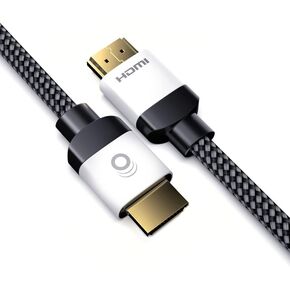 ايكوجير كيبل HDMI فائق السرعة - كيبل معتمد بطول 2 قدم مع غلاف مضفر مرن - احصل على 4k @ 120Hz على PS5 وXbox Series X - يدعم 8k وHDR وeArc، ودولبي فيجن والمزيد in Kuwait