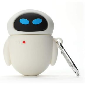 حافظة حماية متوافقة مع سماعات ايربود 1 و2 بتصميم افاتار كرتوني لطيف ثلاثي الابعاد من السيليكون بتصميم ايف، حافظة سيليكون ناعمة محمولة ومضادة للصدمات، حافظة شحن ابل ايربود 2 و1 (ايفا) in Kuwait