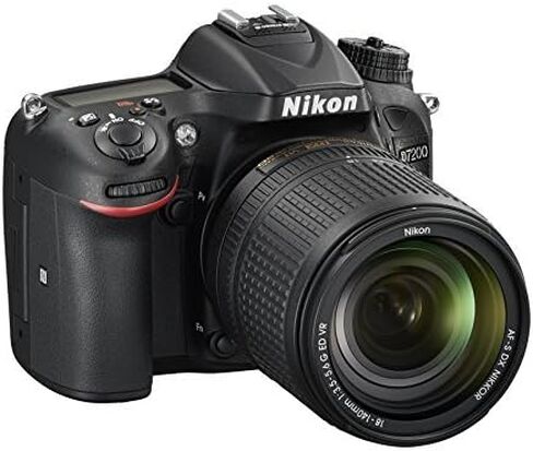 كاميرا نيكون D7200 رقمية ذات عدسة أحادية عاكسة بدقة 24.2 ميجابكسل بصيغة DX مع عدسة VR مقاس 18-140 مم (أسود) (متجددة) in Saudi Arabia
