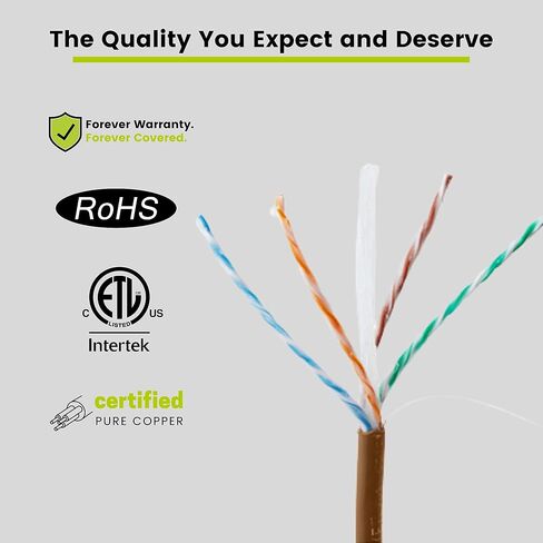 TRUE CABLE Cat6 Direct Burial Bulk Ethernet, Gel Filled, Unshielded, 1000ft, Black, Outdoor OSP Jacket, Waterproof, UV Resistant, 23AWG Solid Bare Copper, 550MHz, PoE++ (4PPoE) in Saudi Arabia