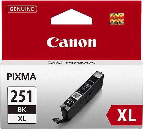 Canon CLI-251XL BK Compatible to iP7220,iX6820,MG5420,MG5520/MG6420,MG5620/MG6620,MX922/MX722,iP8720,MG6320,MG7120,MG7520 Printers & CLI-251XL Yellow Compatible to iP7220,iX6820,MG5420 in Saudi Arabia