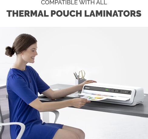 Fellowes Thermal Laminating Pouches, 5mil Letter Size Sheets, 9 x 11.5, 100 Pack, Clear (5743501)  in Saudi Arabia