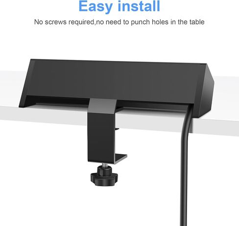 شريط طاقة بمشبك مكتب مع 20 وات USB C، شريط طاقة بحافة مكتب USB إجمالي 40 وات، 4 منافذ تيار متردد مقاومة للعبث واسعة المسافة، 2 USB-C، 4 USB-A، سلك توصيل مسطح بطول 6 أقدام، مناسب لحافة سطح الطاولة مقاس 2.1 بوصة in Kuwait