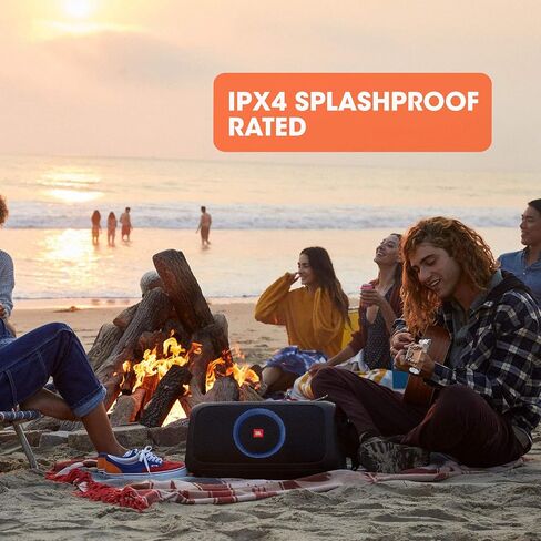 مكبر صوت JBL PartyBox On-The-Go المحمول للحفلات مع أضواء مدمجة باللون الأسود (متجدد) (مع ميكروفون) in Saudi Arabia