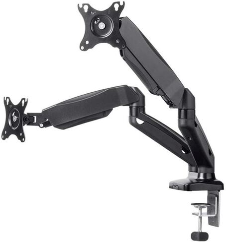 مونو برايس حامل شاشة مزدوج قابل للتعديل مزود بنابض غاز للشاشات الصغيرة حتى 27 بوصة (124588) in Kuwait