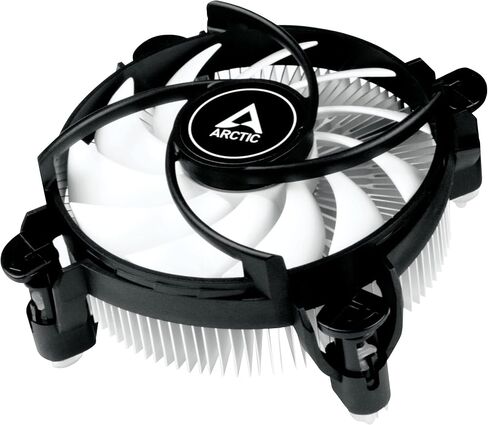 ARCTIC Alpine 17 LP - مبرد وحدة المعالجة المركزية منخفض المستوى لـ Intel LGA 1700، مروحة PWM مقاس 92 مم، ارتفاع التثبيت المنخفض: 42.9 مم، وصلة 4 سنون، 300-3000 دورة في الدقيقة، تركيب دبوس دفع بدون أدوات، منفاخ علوي in Saudi Arabia