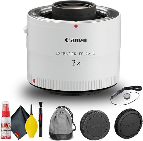 موسع Canon EF 2X III (4410B002) + حافظة الغطاء + مجموعة التنظيف + المزيد (متجدد) in Saudi Arabia