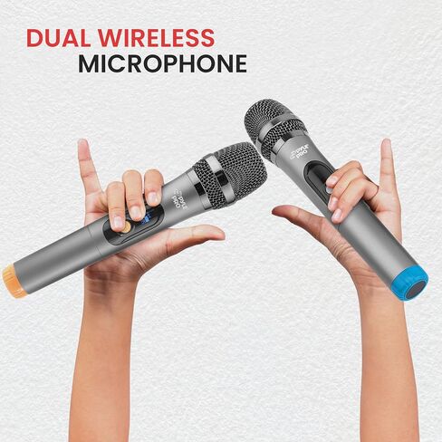 Pyle Touch Screen Portable Wireless BT Streaming Loudspeaker with Wireless Microphone, Wheels and Handle Bar, Supports USB/SD/MMC/PC/TV / MP3 / Mobile Phone, etc. in Saudi Arabia