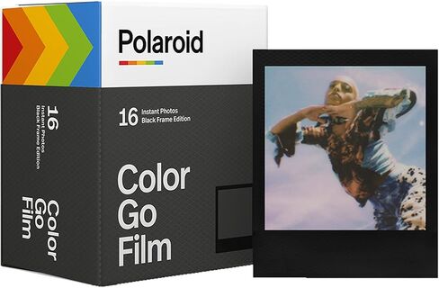 Polaroid GO Color Film - Double Pack X2 - Black Frame (32 Exposures) + Photo Album (Holds 64 Photos) in Saudi Arabia