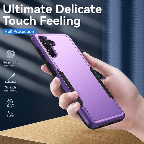 for Galaxy A13 5G Case, Samsung Case with Screen Protector,Heavy-Duty Tough Rugged Shockproof Protective Phone, Black in Saudi Arabia