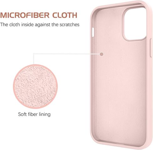 DOMAVER iPhone 12 Case, iPhone 12 Pro Case Liquid Silicone Soft Gel Rubber Microfiber Lining Cushion Protective Cover for iPhone 12/12 Pro 5G -6.1 Inch, Light Blue in Kuwait