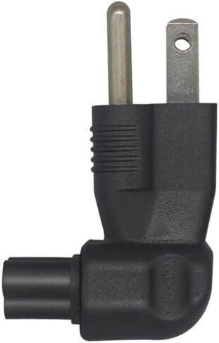 Toptekit US 3 Prong Mickey Mouse Short Power Cord, USA NEMA 5-15P Male to IEC320 C5 Female Laptop Power Cable, 3-Prong Notebook/Laptop AC Power Cord 2ft/60cm in Saudi Arabia