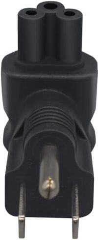Toptekit US 3 Prong Mickey Mouse Short Power Cord, USA NEMA 5-15P Male to IEC320 C5 Female Laptop Power Cable, 3-Prong Notebook/Laptop AC Power Cord 2ft/60cm in Saudi Arabia