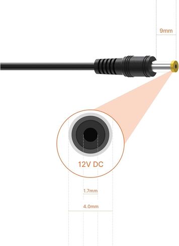 كابل طاقة وينج هوم 12 فولت، قابس ذكر إلى ذكر 4.0x1.7 ملم in Kuwait