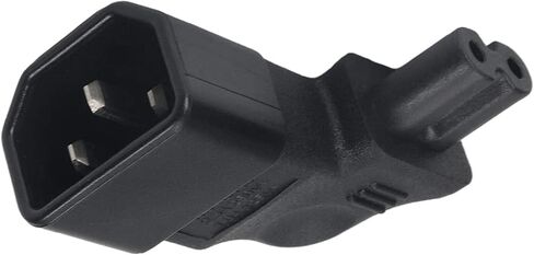 Tekit Standard Molded IEC 320 C14 to C7 Plug AC Power Cable PDU UPS, 6.6ft/2m, 10A/110V-240V in Kuwait
