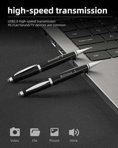 Bilious USB Flash Drive, USB 2.0 2PCS Thumb Drive Portable Pen Design USB Memory Stick, Waterproof Jump Pen Drive for Storage and Backup in Saudi Arabia