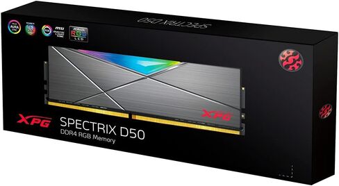 ذاكرة سطح المكتب XPG DDR4 D50 RGB 16 جيجابايت (2 × 8 جيجابايت) 3200 ميجاهرتز PC4-25600 U-DIMM 288-Pins CL16 Kit أبيض (AX4U32008G16A-DW50) in Kuwait