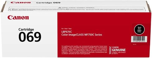 Canon Genuine 069 Black Toner Cartridge Compatible with MF753Cdw, MF751Cdw, LBP674Cdw in Saudi Arabia