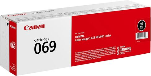Canon Genuine 069 Black Toner Cartridge Compatible with MF753Cdw, MF751Cdw, LBP674Cdw in Saudi Arabia