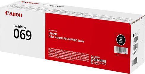Canon Genuine 069 Black Toner Cartridge Compatible with MF753Cdw, MF751Cdw, LBP674Cdw in Saudi Arabia