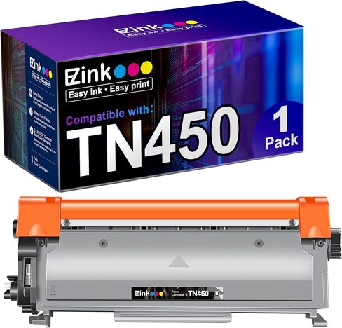 خرطوشة حبر متوافقة مع E-Z Ink (TM) لطابعة Brother TN450 TN420 TN-450 TN-420 للاستخدام مع HL-2270DW HL-2280DW HL-2230 HL-2240 MFC-7360N MFC-7860DW DCP-7065DN Intellifax 2840 (1 اسود in Kuwait