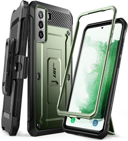 حافظة سلسلة SUPCASE Unicorn Beetle Pro لهاتف Samsung Galaxy S22 Plus 5G (إصدار 2022)، حافظة متينة بطبقة مزدوجة ومشبك حزام ومسند بدون واقي شاشة مدمج (رودي) in Kuwait