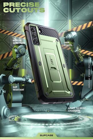 حافظة سلسلة SUPCASE Unicorn Beetle Pro لهاتف Samsung Galaxy S22 Plus 5G (إصدار 2022)، حافظة متينة بطبقة مزدوجة ومشبك حزام ومسند بدون واقي شاشة مدمج (رودي) in Kuwait