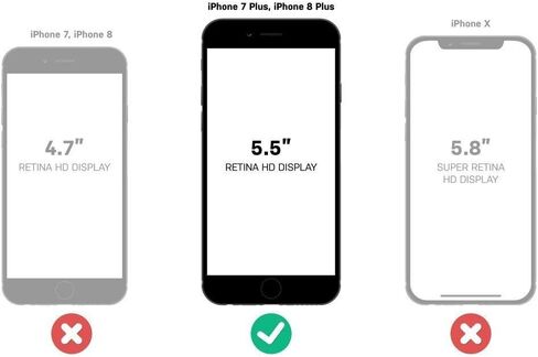 حافظة BELTRON مع مشبك حزام لهاتف iPhone 8 Plus، iPhone 7 Plus، حافظة هجينة رفيعة للحماية الكاملة شديدة التحمل وحافظة بمشبك حزام دوار مع مسند مدمج لهاتف iPhone 7/8 Plus (رمادي معدني) in Saudi Arabia