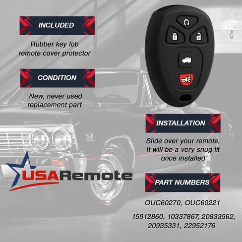 غطاء حماية لجهاز التحكم عن بعد Key Fob يناسب بويك، كاديلاك، تشيفي، جي إم سي، بونتياك ساتورن in Kuwait