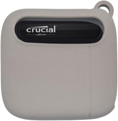 غطاء حماية من السيليكون لجهاز Crucial X6 Portable SSD/USB-C CT4000X6SSD9 - رمادي in Kuwait